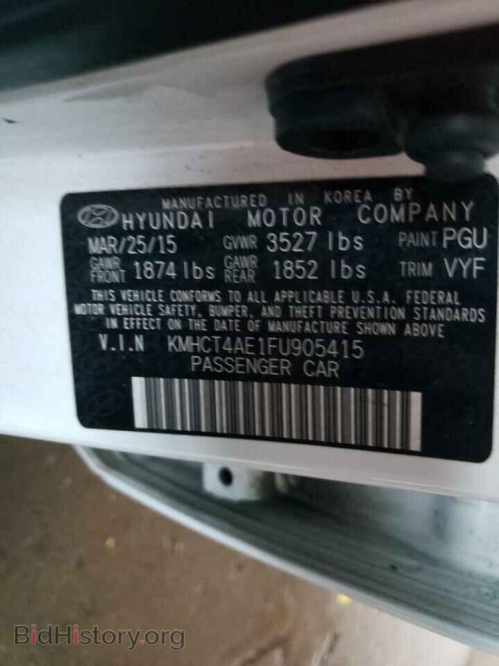 2015 HYUNDAI ACCENT - VIN: KMHCT4AE1FU905415 - Фото 10