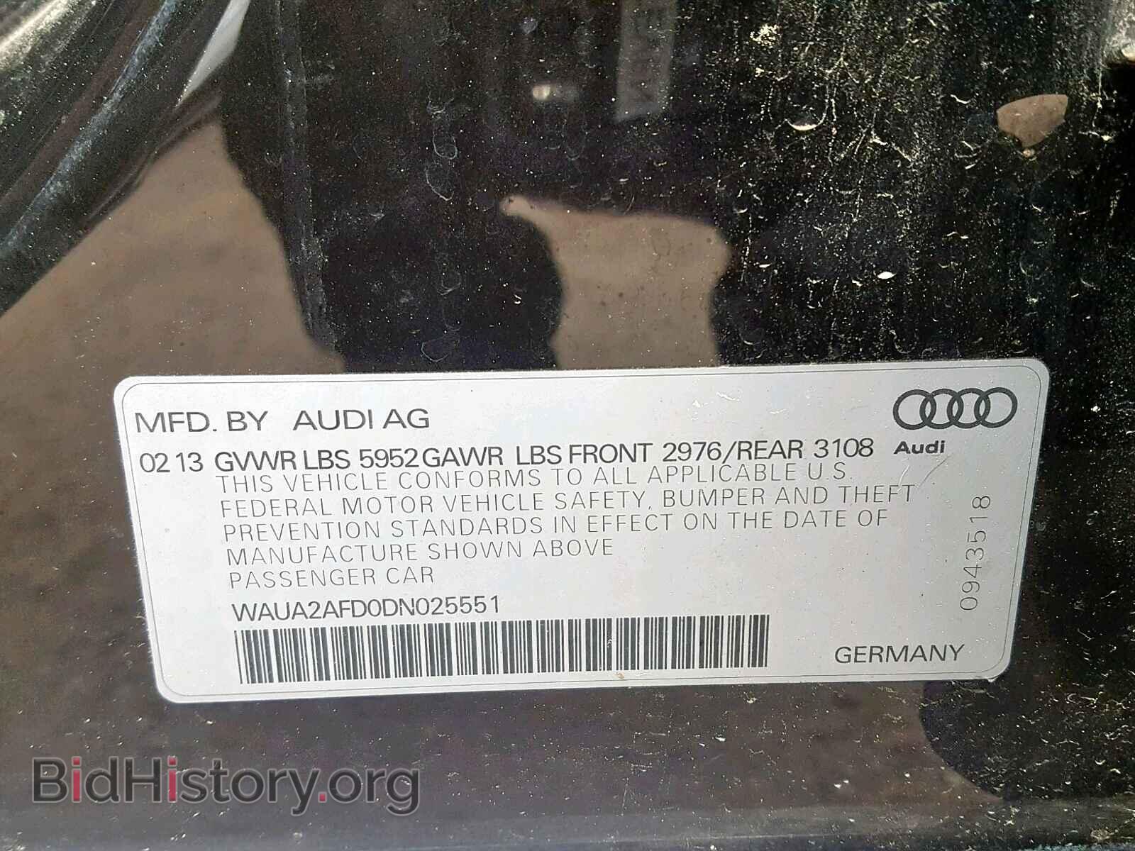 2013 AUDI A8 - VIN: WAUA2AFD0DN025551 - Photo 10