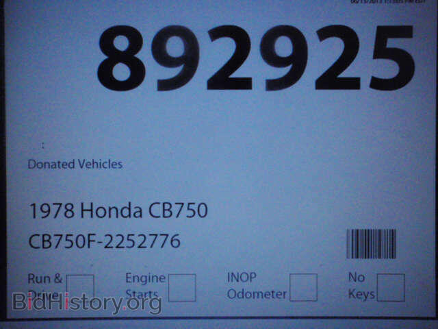 1978 HONDA CB CYCLE - VIN: CB750F2252776 - Photo 24