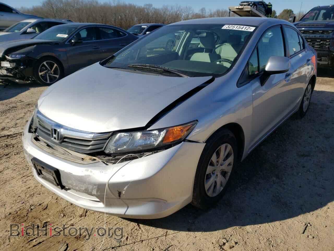 2012 HONDA CIVIC - VIN: 2HGFB2F54CH605143 - Фото 2