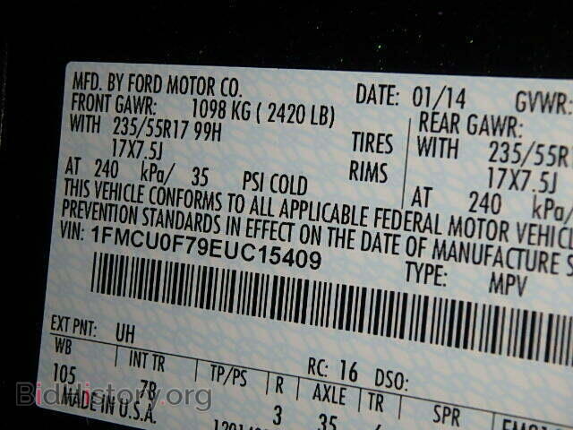 2014 FORD ESCAPE - VIN: 1FMCU0F79EUC15409 - Photo 10