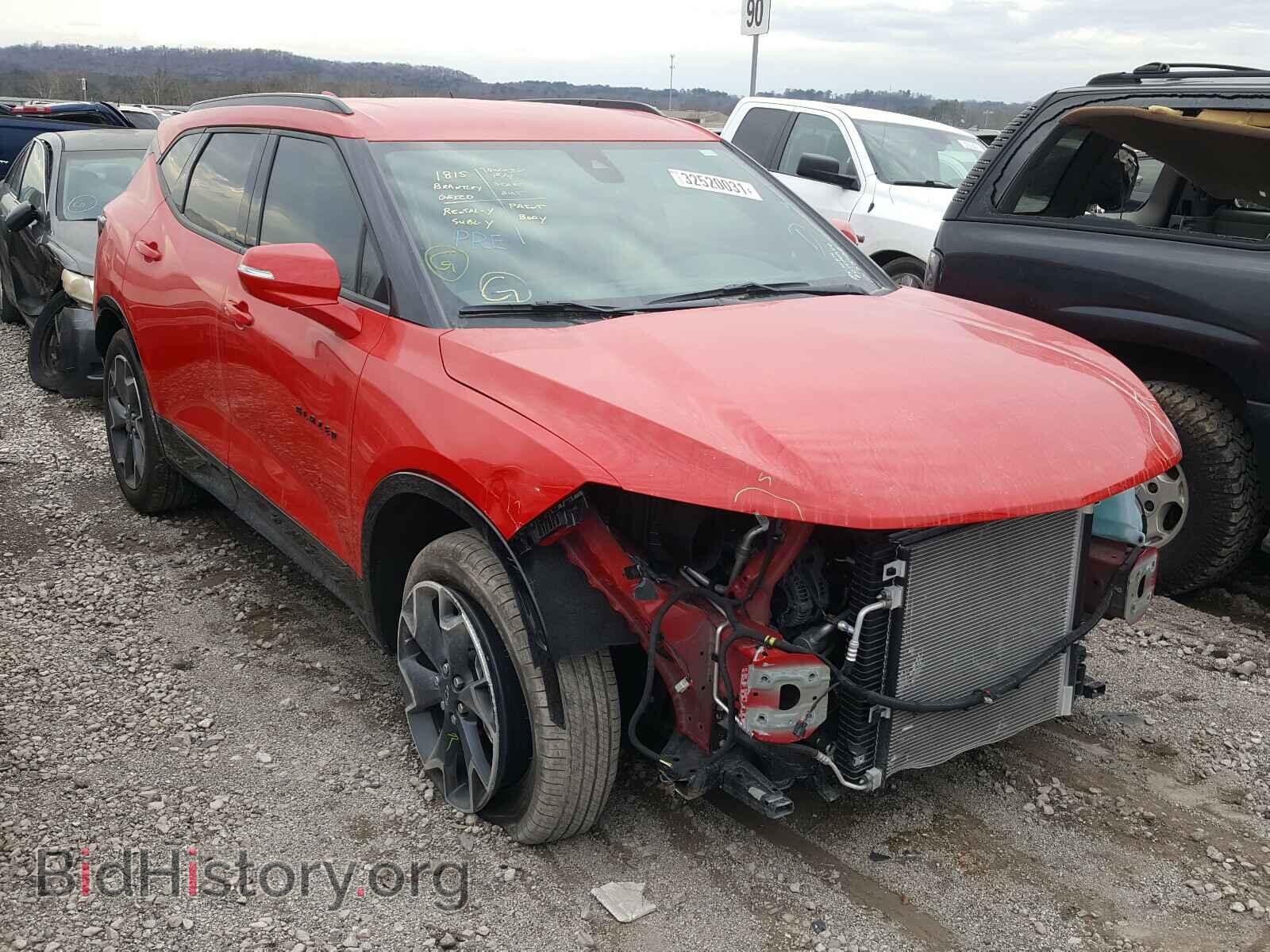 Фотография 3GNKBERSXMS502587 - CHEVROLET BLAZER 2021
