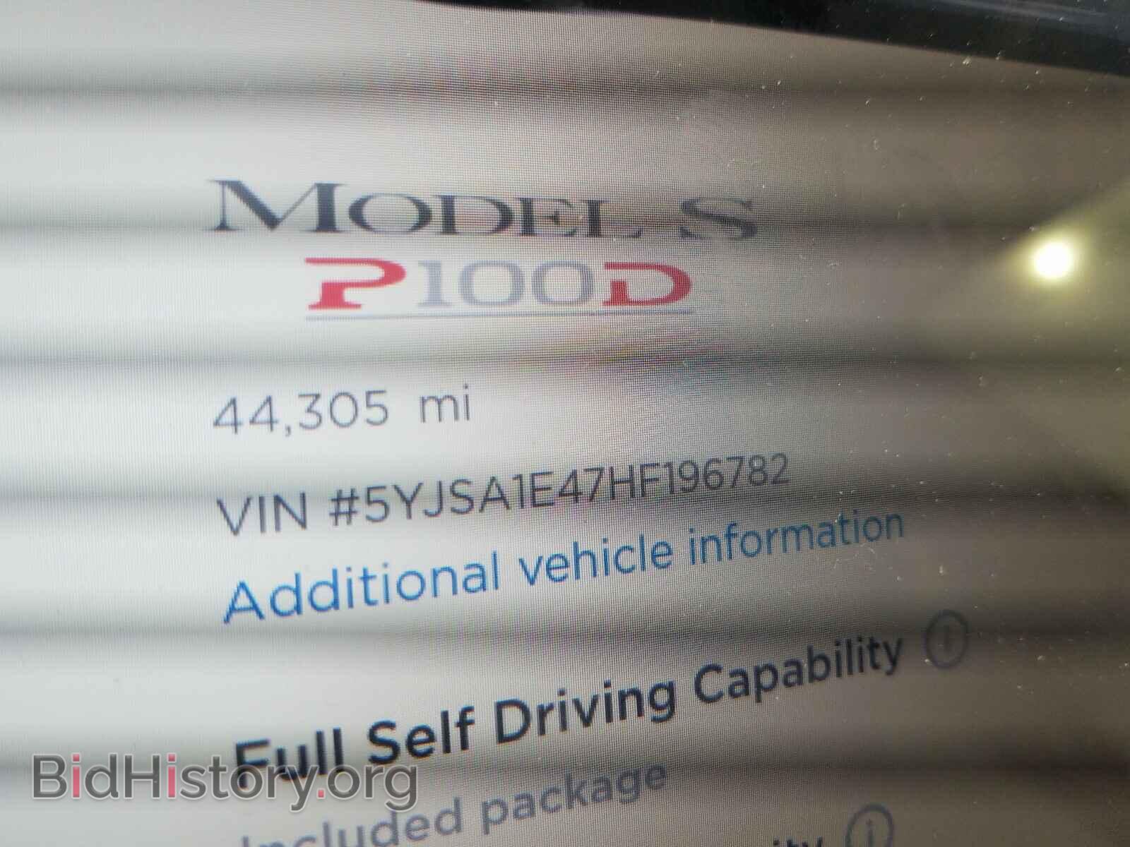 2017 TESLA MODEL S - VIN: 5YJSA1E47HF196782 - Фото 8