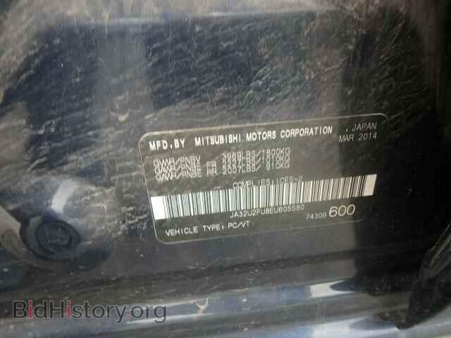 2014 MITSUBISHI LANCER - VIN: JA32U2FU8EU605580 - Фото 10