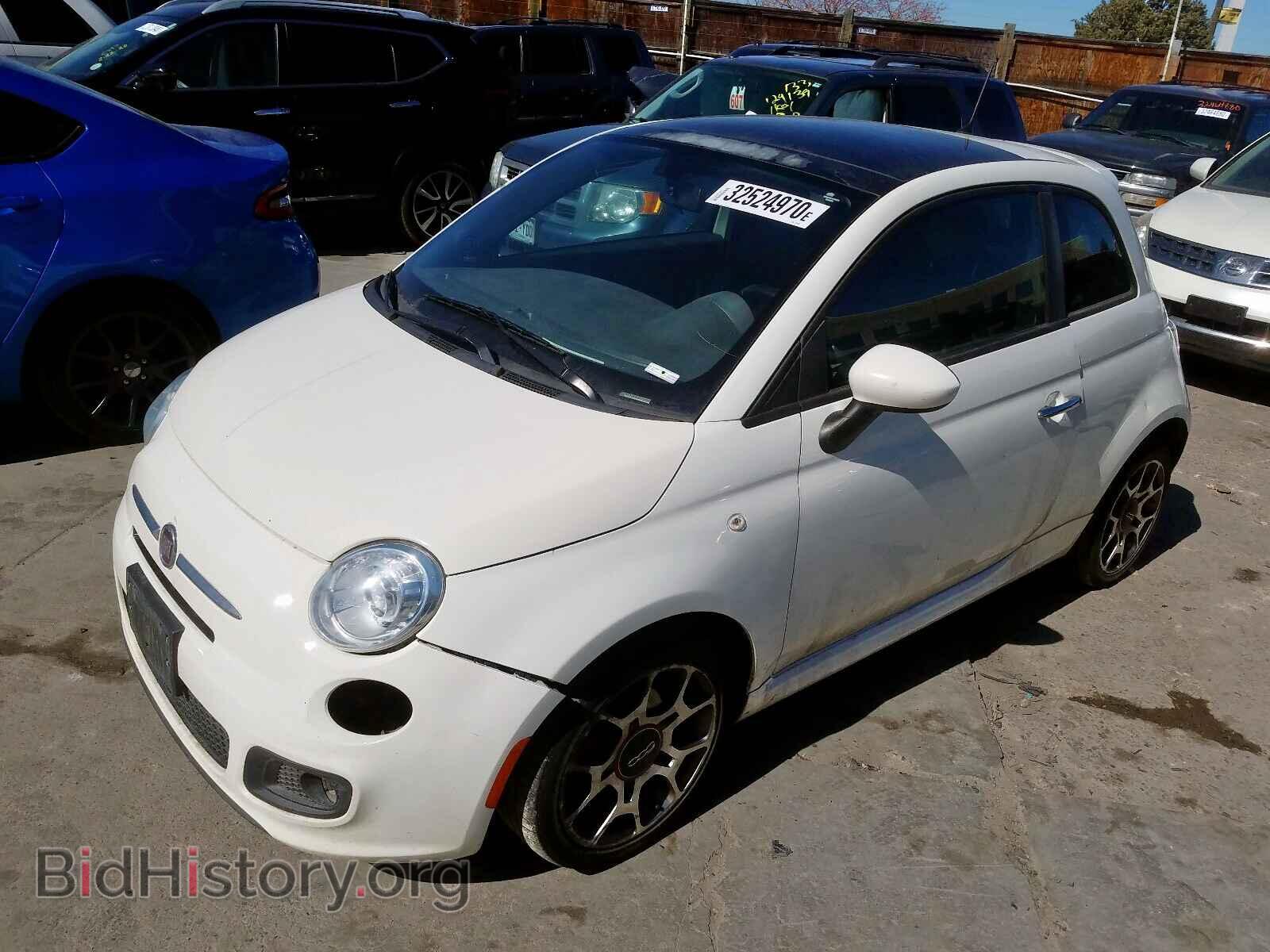 2012 FIAT 500 - VIN: 3C3CFFBR9CT338955 - Фото 2