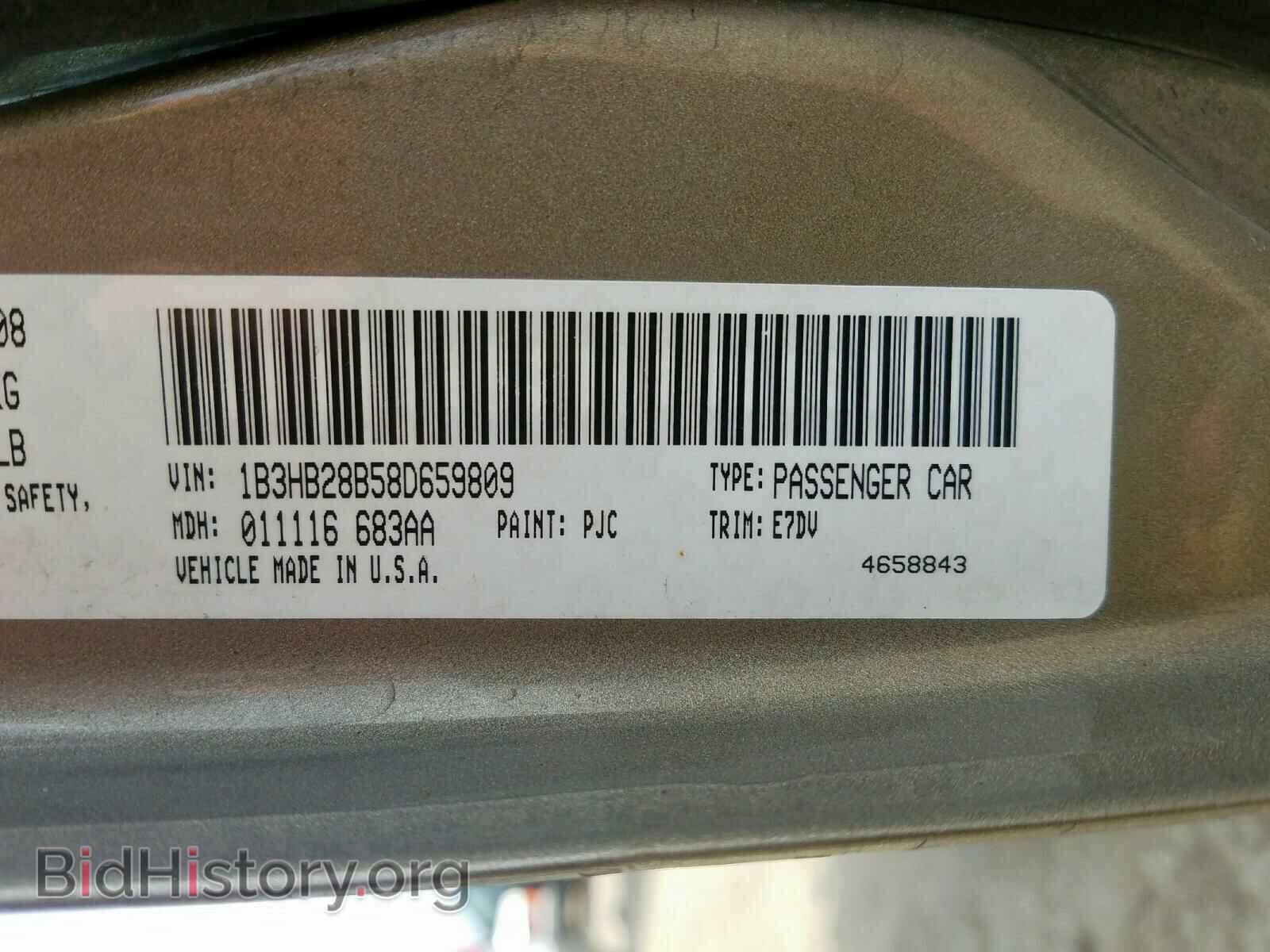 2008 DODGE CALIBER - VIN: 1B3HB28B58D659809 - Фото 10