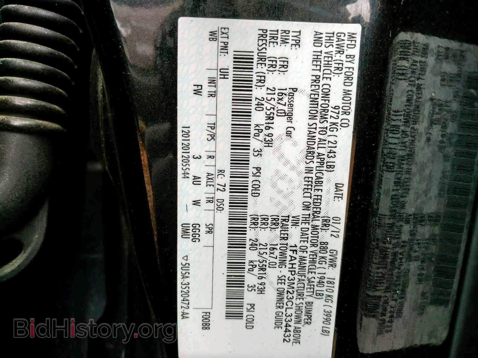 2012 FORD FOCUS - VIN: 1FAHP3M23CL334432 - Фото 10