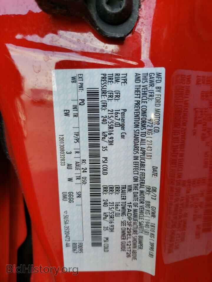 2014 FORD FOCUS - VIN: 1FADP3F29EL121726 - Photo 10
