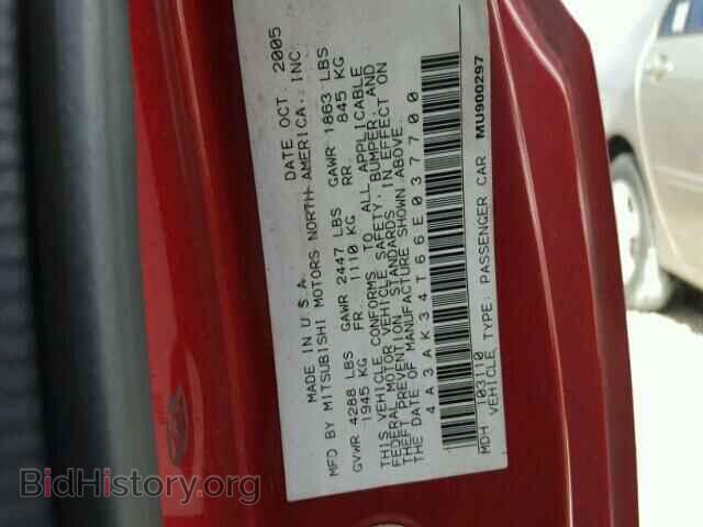 2006 MITSUBISHI ECLIPSE - VIN: 4A3AK34T66E037700 - Photo 10