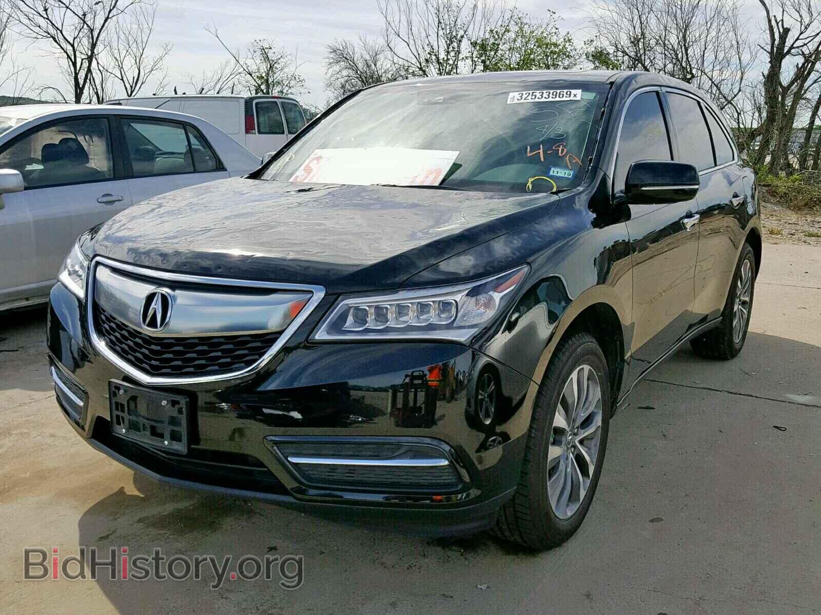 2016 ACURA MDX - VIN: 5FRYD3H48GB012570 - Фото 2
