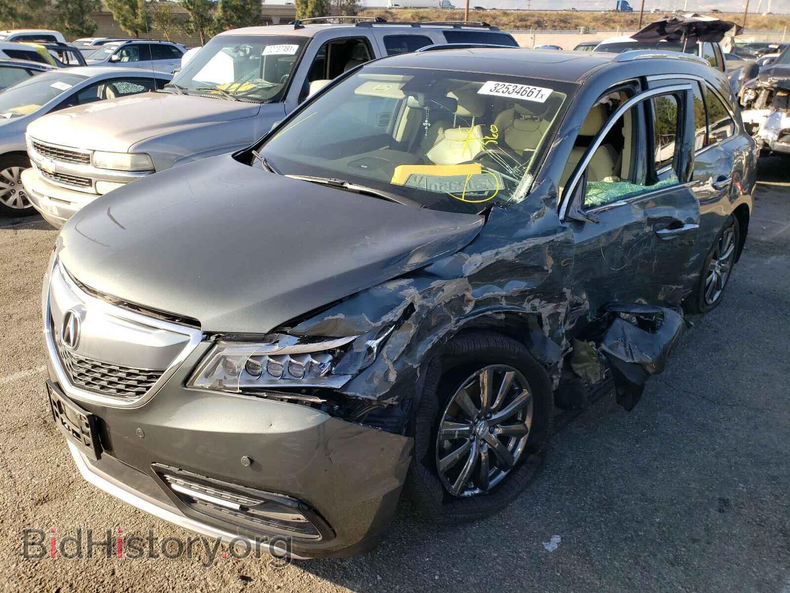 2014 ACURA MDX - VIN: 5FRYD4H85EB045161 - Фото 2