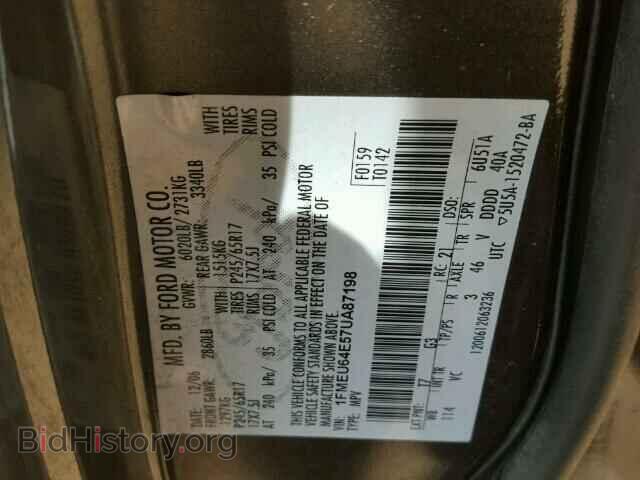 2007 FORD EXPLORER - VIN: 1FMEU64E57UA87198 - Photo 10
