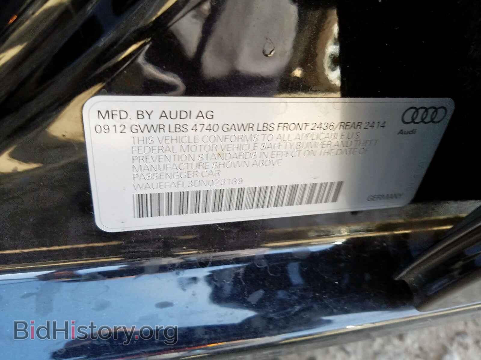 2013 AUDI A4 - VIN: WAUEFAFL3DN023189 - Фото 10