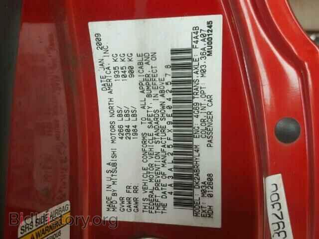 2009 MITSUBISHI ECLIPSE - VIN: 4A3AL25FX9E042578 - Photo 10