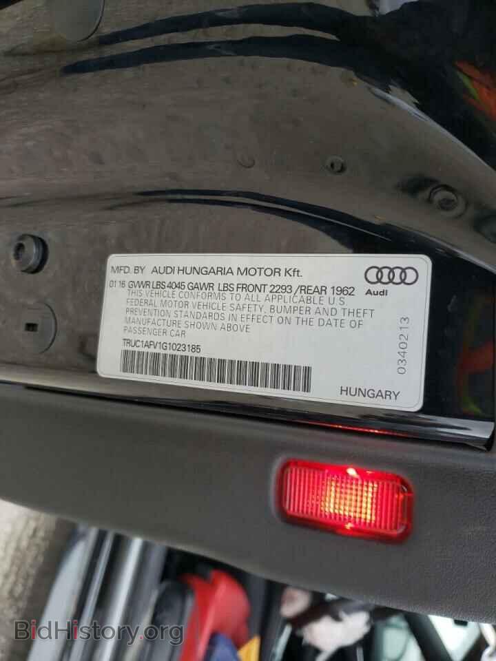 2016 AUDI TTS - VIN: TRUC1AFV1G1023185 - Фото 10