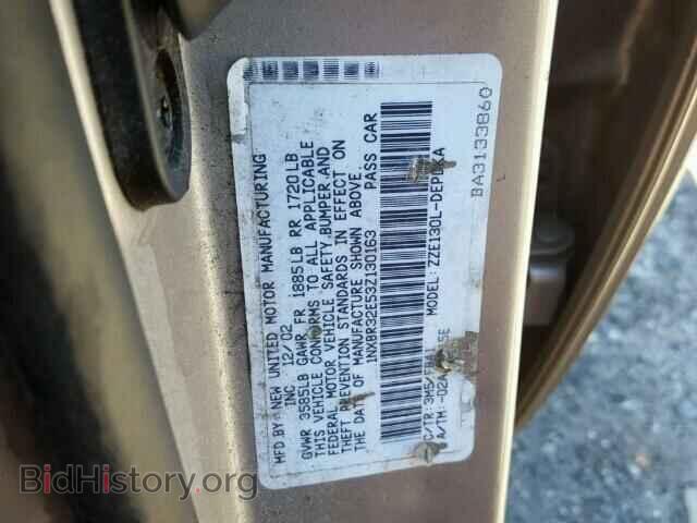 2003 TOYOTA COROLLA - VIN: 1NXBR32E53Z130163 - Фото 10