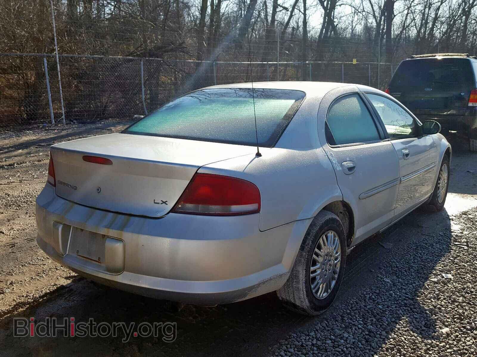 2001 CHRYSLER SEBRING - VIN: 1C3EL46X01N656636 - Фото 4