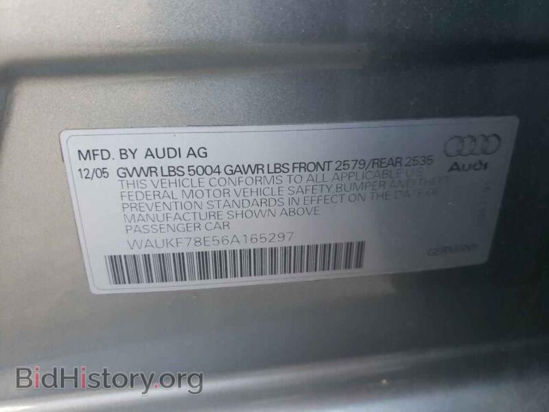 2006 Audi A4 (VIN WAUKF78E56A165297) — photo 10 of 10