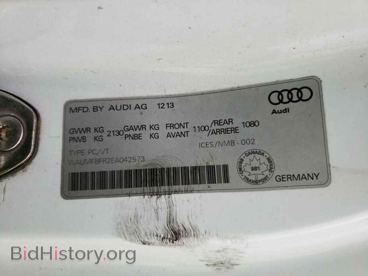 2014 AUDI A5 - VIN: WAUMFBFR2EA042573 - Фото 10