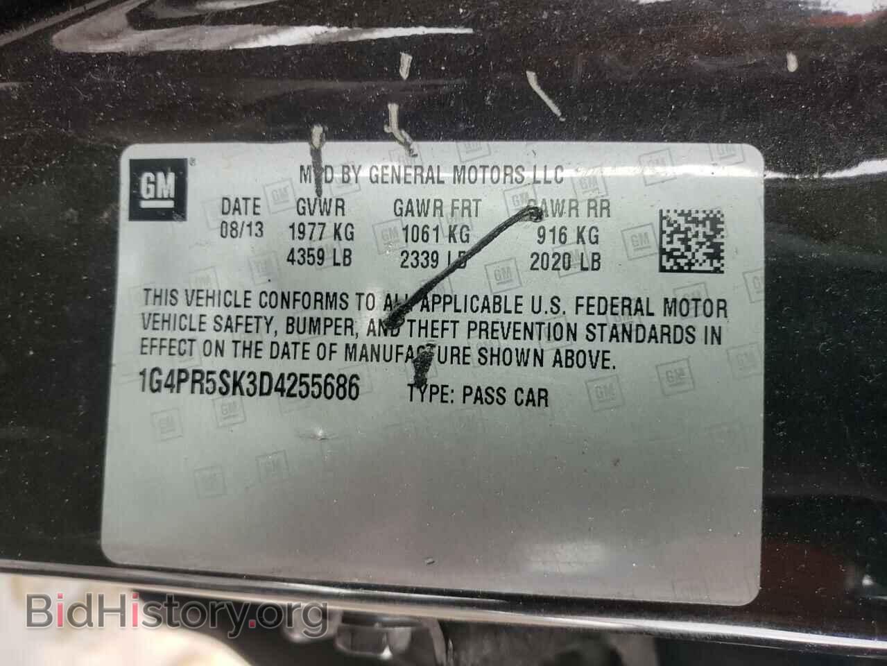 2013 BUICK VERANO - VIN: 1G4PR5SK3D4255686 - Фото 10