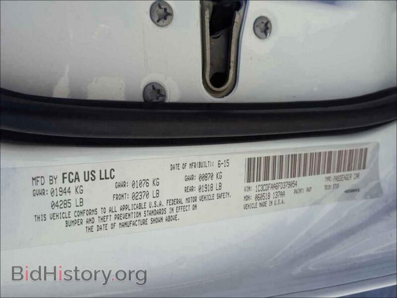 2015 Dodge DART (VIN 1C3CDFAA6FD379054) — photo 10 of 10