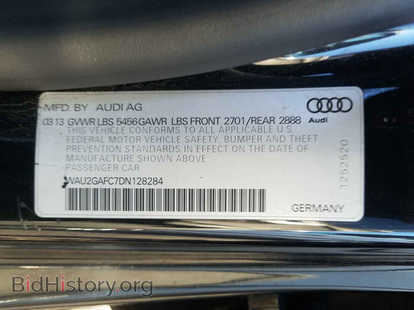 2013 AUDI A7 - VIN: WAU2GAFC7DN128284 - Фото 10