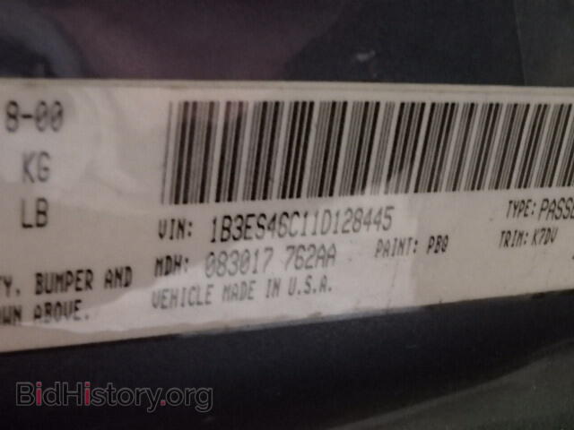 2001 DODGE NEON - VIN: 1B3ES46C11D128445 - Фото 10