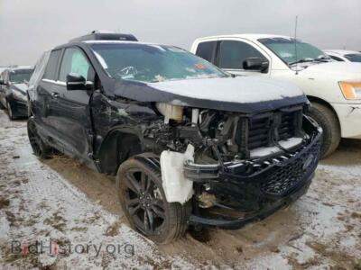 2020 Ford EDGE Edge ST, черный — VIN 2FMPK4AP7LBB03555, Copart