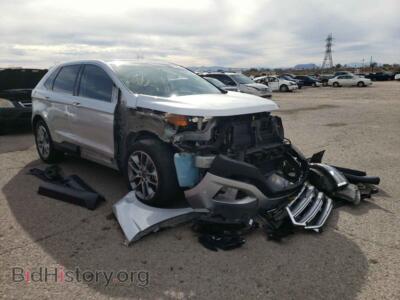 2016 Ford EDGE Edge Titan, silver — VIN 2FMPK4K98GBB89237, Copart