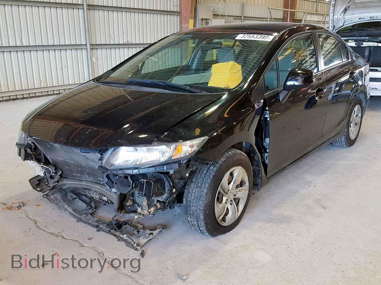 2013 HONDA CIVIC LX - VIN: 19XFB2F59DE007237 - Фото 2