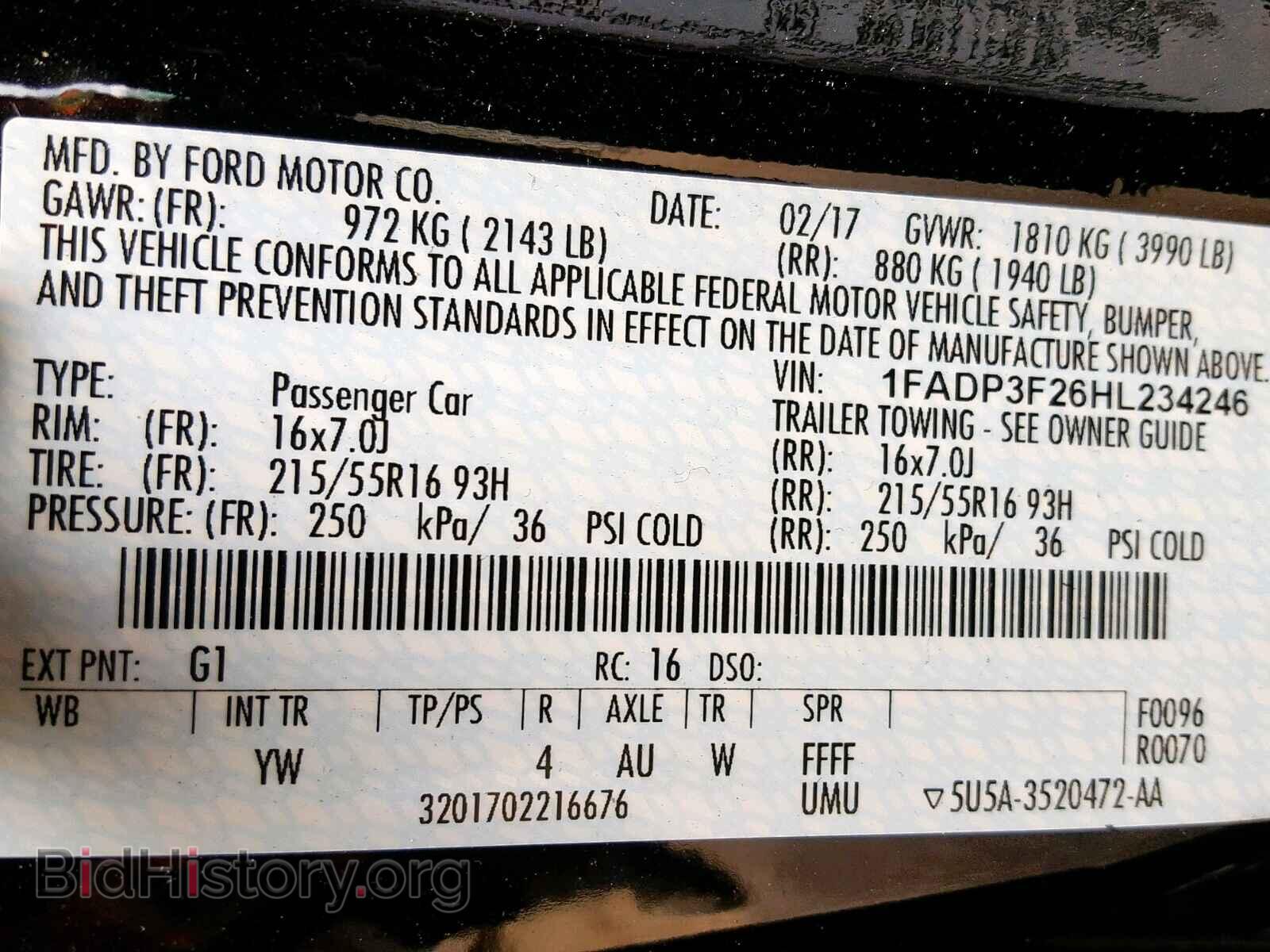 2017 FORD FOCUS SE - VIN: 1FADP3F26HL234246 - Фото 10