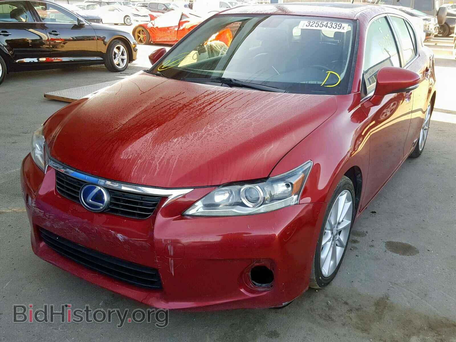 2012 LEXUS CT 200 - VIN: JTHKD5BH5C2088371 - Фото 2