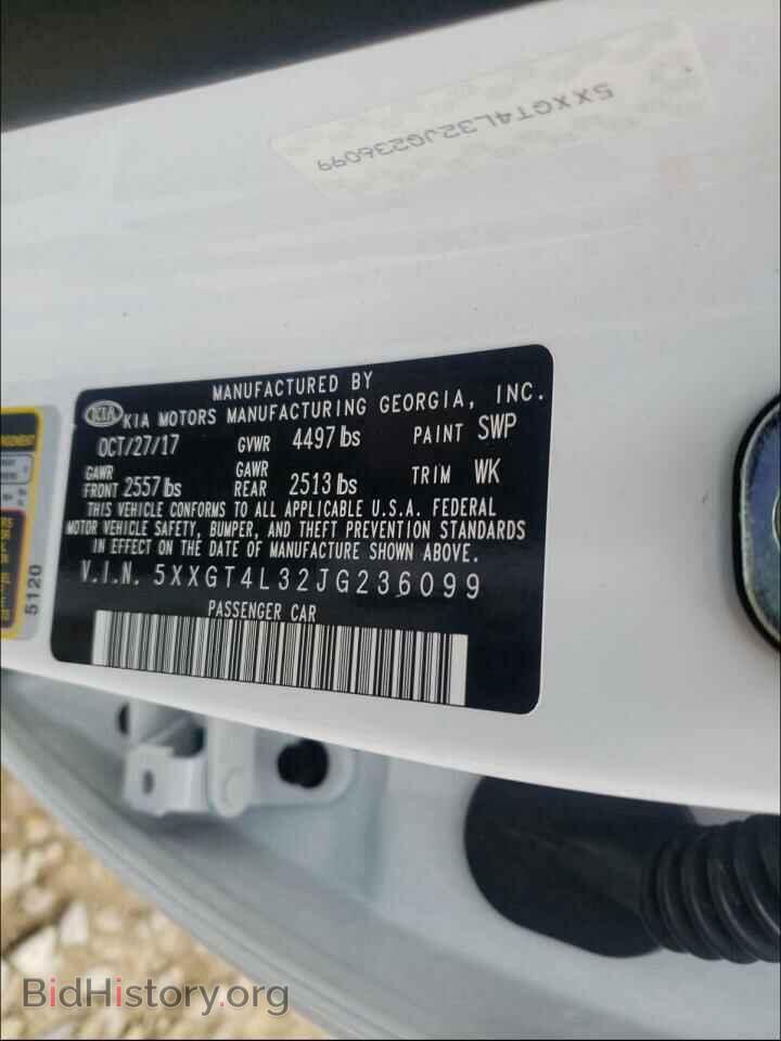 2018 KIA OPTIMA - VIN: 5XXGT4L32JG236099 - Фото 10