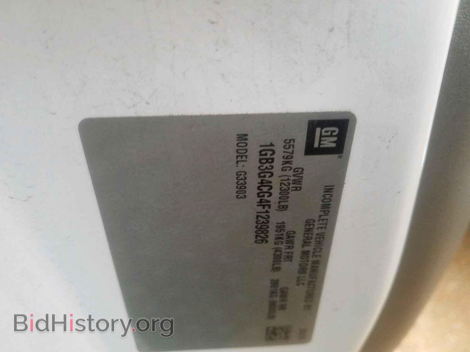 2015 CHEVROLET EXPRESS - VIN: 1GB3G4CG4F1239826 - Фото 10