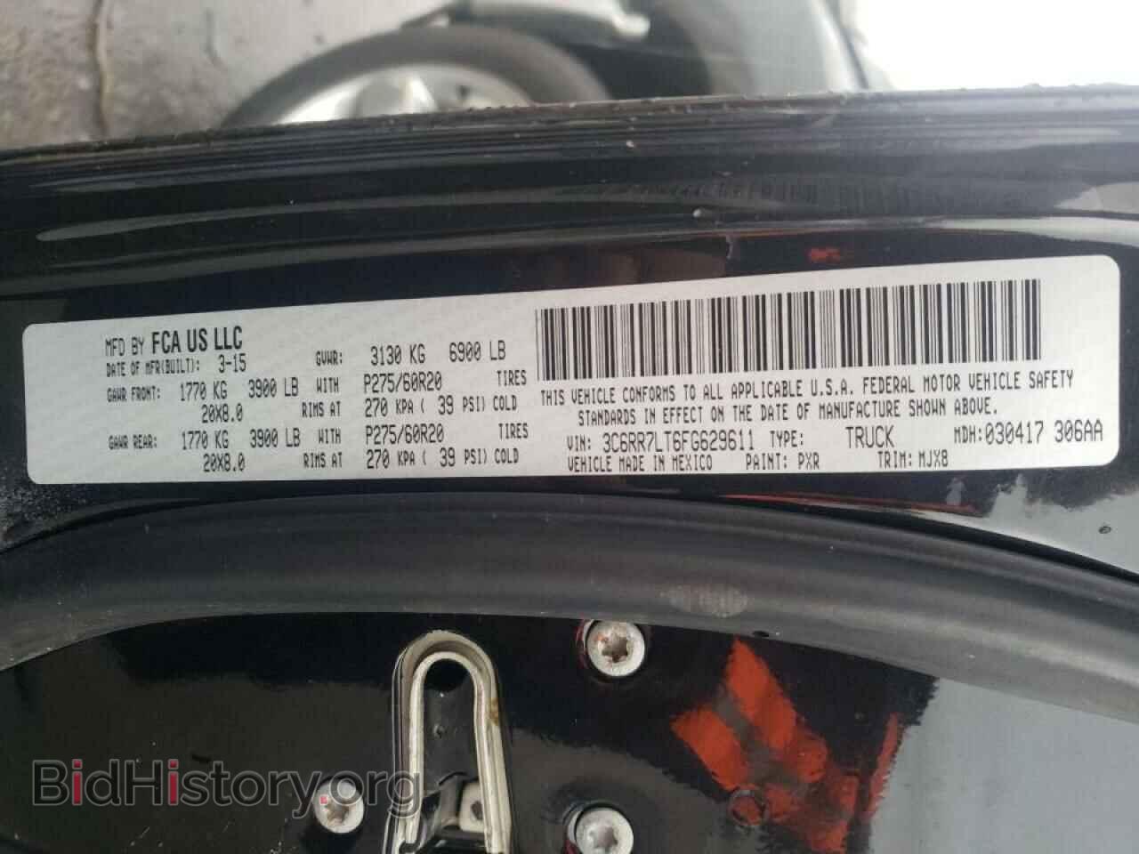 2015 RAM 1500 - VIN: 3C6RR7LT6FG629611 - Фото 10
