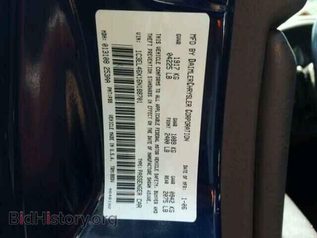 2006 CHRYSLER SEBRING - VIN: 1C3EL46X16N188701 - Фото 10