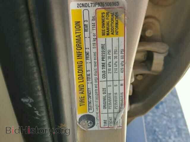 2007 CHEVROLET EQUINOX - VIN: 2CNDL73F976106963 - Фото 10