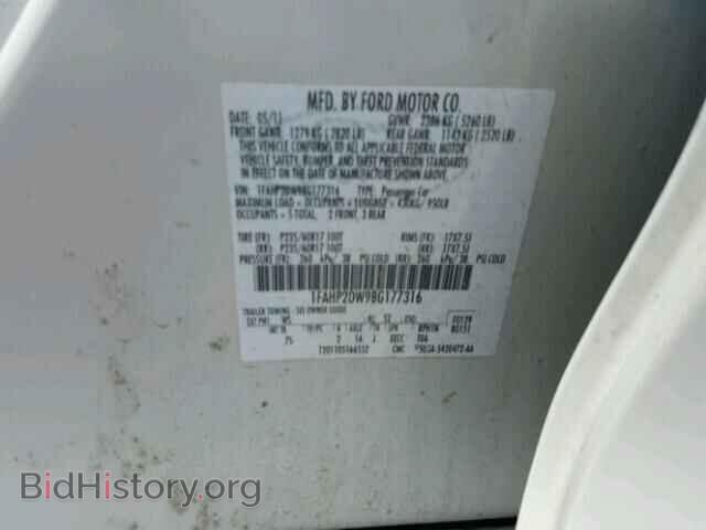 2011 FORD TAURUS - VIN: 1FAHP2DW9BG177316 - Photo 10