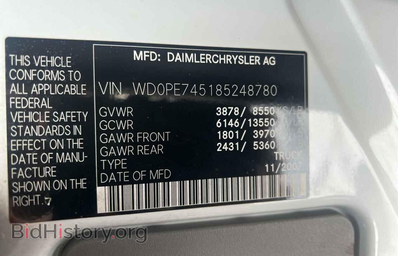 2008 DODGE SPRINTER - VIN: WD0PE745185248780 - Фото 10