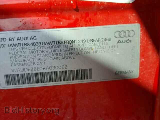 2008 AUDI A4 - VIN: WAUDF78E08A030062 - Photo 10