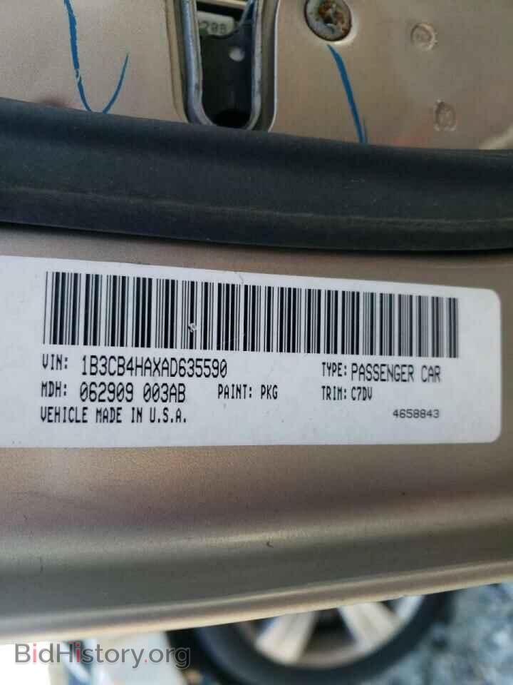 2010 DODGE CALIBER - VIN: 1B3CB4HAXAD635590 - Фото 10