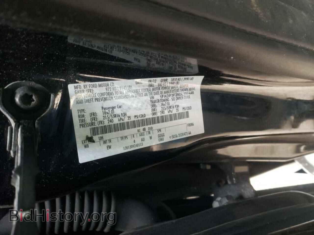 2013 FORD FOCUS - VIN: 1FADP3F29DL157446 - Фото 10