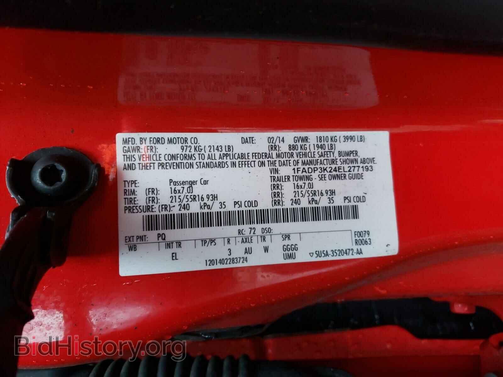 2014 FORD FOCUS - VIN: 1FADP3K24EL277193 - Photo 10