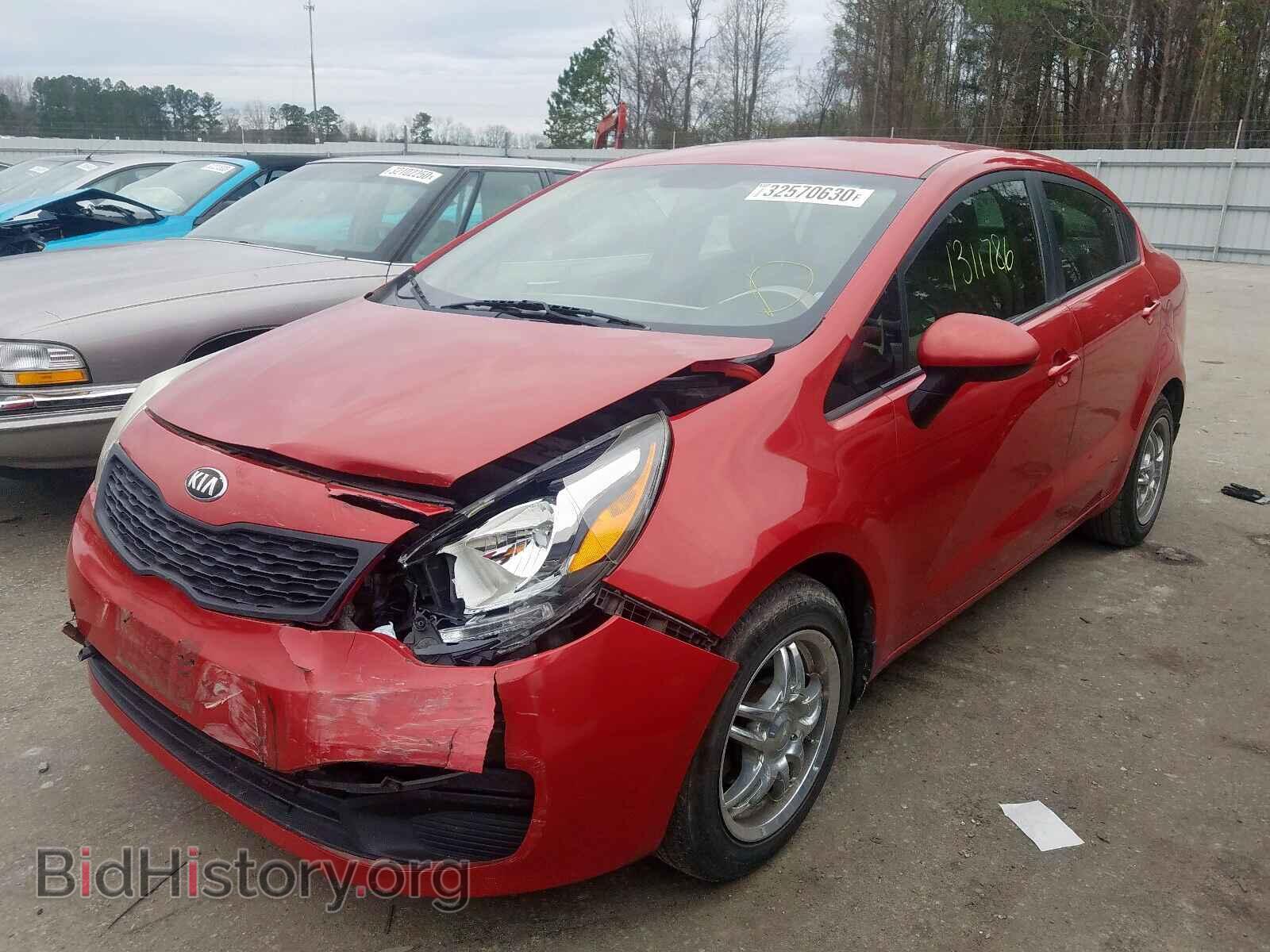 2013 KIA RIO - VIN: KNADM4A30D6164841 - Фото 2