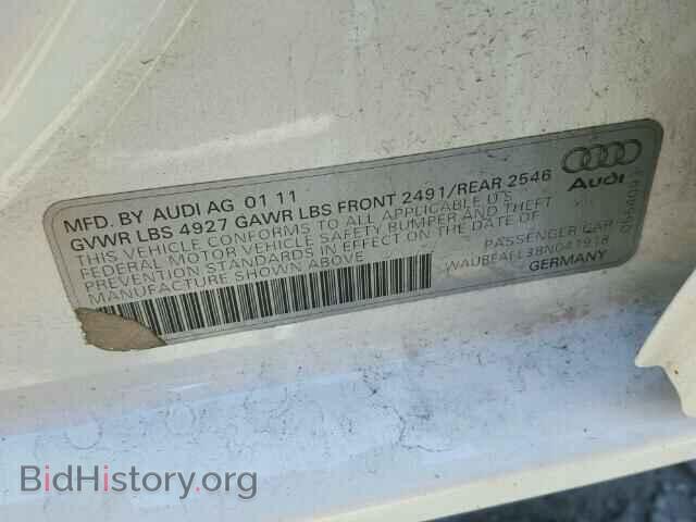2011 AUDI A4 - VIN: WAUBFAFL3BN041918 - Фото 10