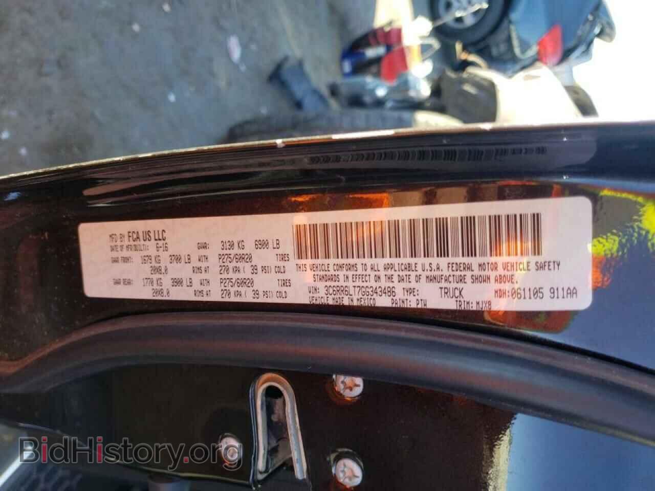 2016 RAM 1500 - VIN: 3C6RR6LT7GG343486 - Фото 10