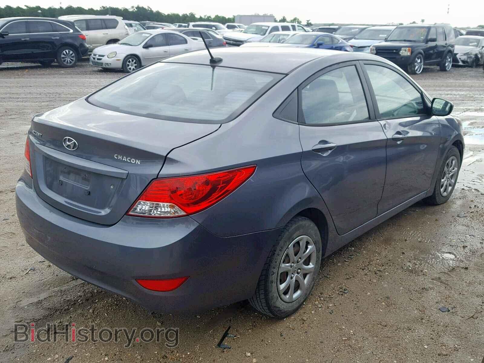 2013 HYUNDAI ACCENT - VIN: KMHCT4AE6DU504181 - Фото 4