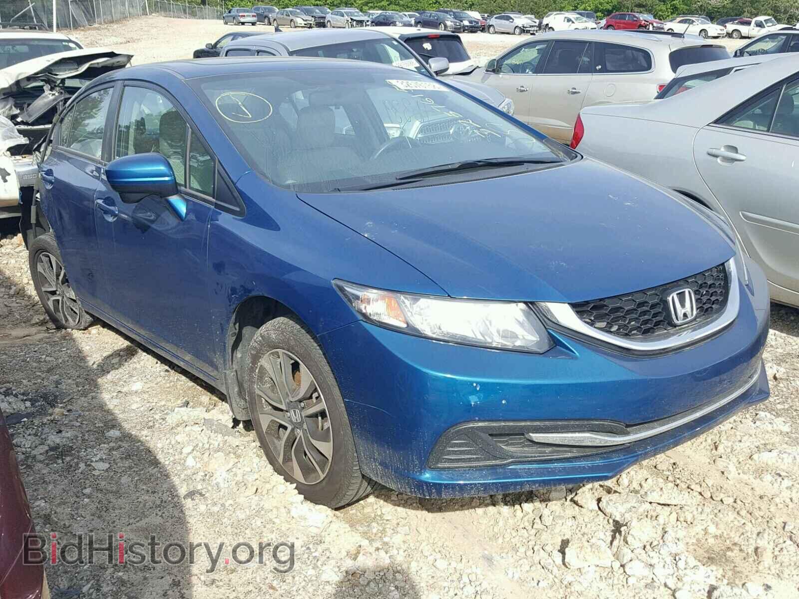 2014 Honda CIVIC Civic EX (VIN 19XFB2F84EE077059) — фото 1 из 10, Copart, повреждение: задняя часть