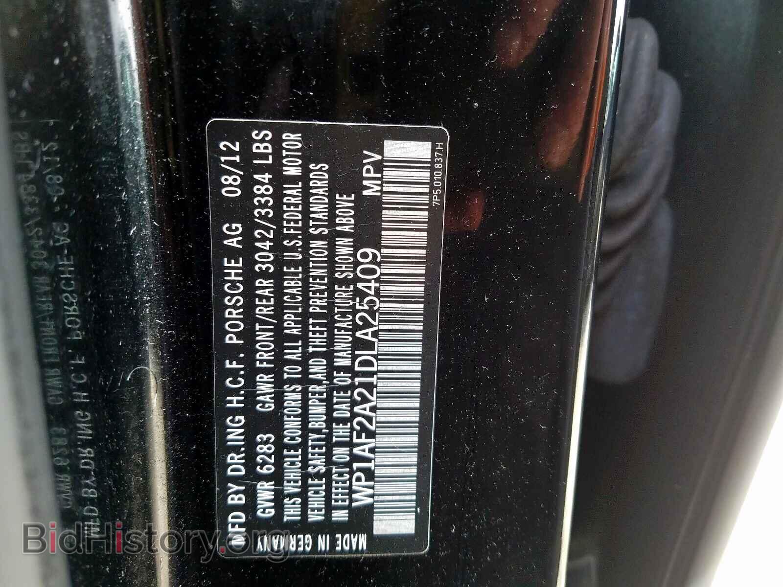 2013 PORSCHE CAYENNE - VIN: WP1AF2A21DLA25409 - Фото 10