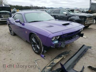 2019 Dodge CHALLENGER, фиолетовый — VIN 2C3CDZFJ1KH741279, Copart